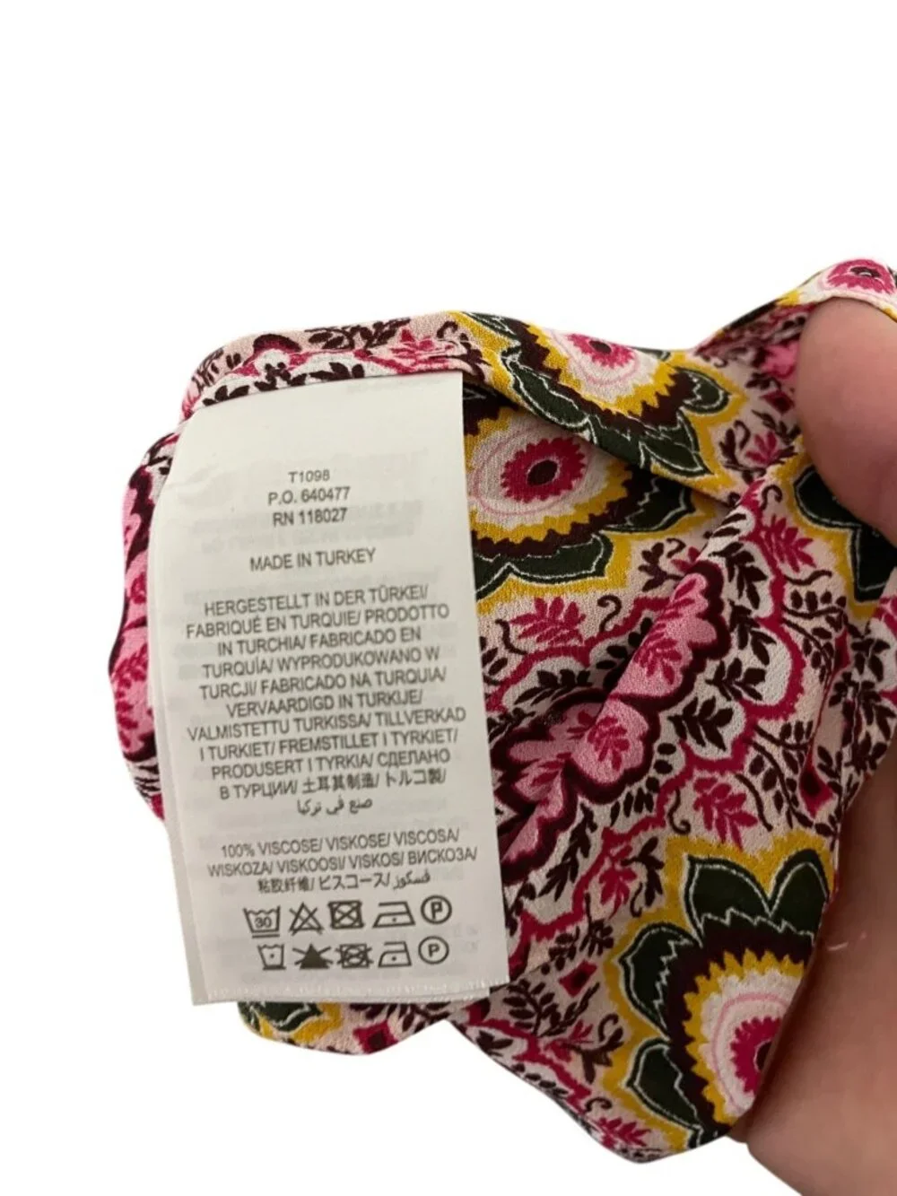 Boden Womens Yoke Detail Top Blouse UK 18 US 14 Pink Floral Boho T1098 PNK NWT
